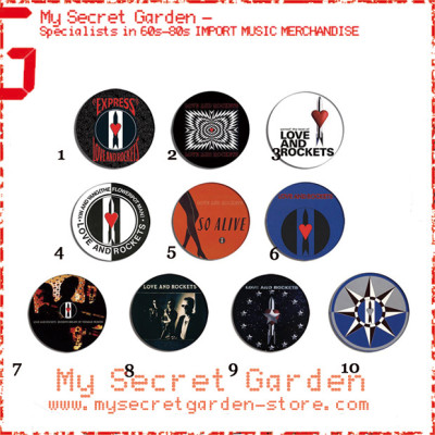 Love And Rockets - Seventh Dream Of Teenage Heaven, Express Album Pinback Badge Set ( or Hair Ties / 4.4 cm Badge / Magnet / Keychain Set )